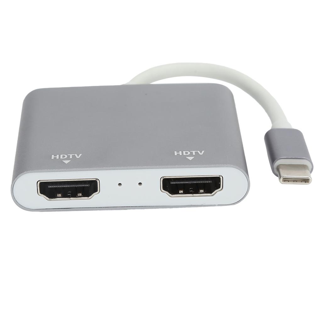 TypeC To 2 In 1 HD Multimedia Interface Adapter Video Converter for MacbookPro 2015 2016 2017 2018