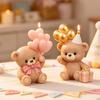 1Pc Triumphant DIY Balloon Gift Bear Scented Candle Drop Glue Mold Love Balloon Bear Decorative Silicone Mold
