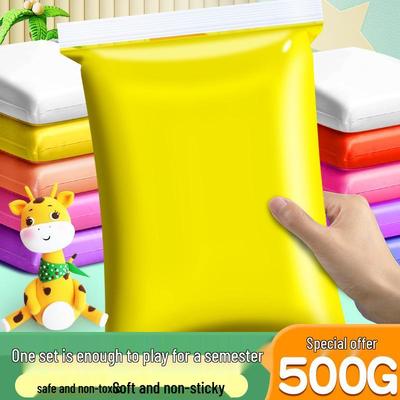 Set de arcilla amarilla de 24 colores para niños: Incluye Blanco, Dorado, Amarillo Claro y Más para Manualidades y Diversión.