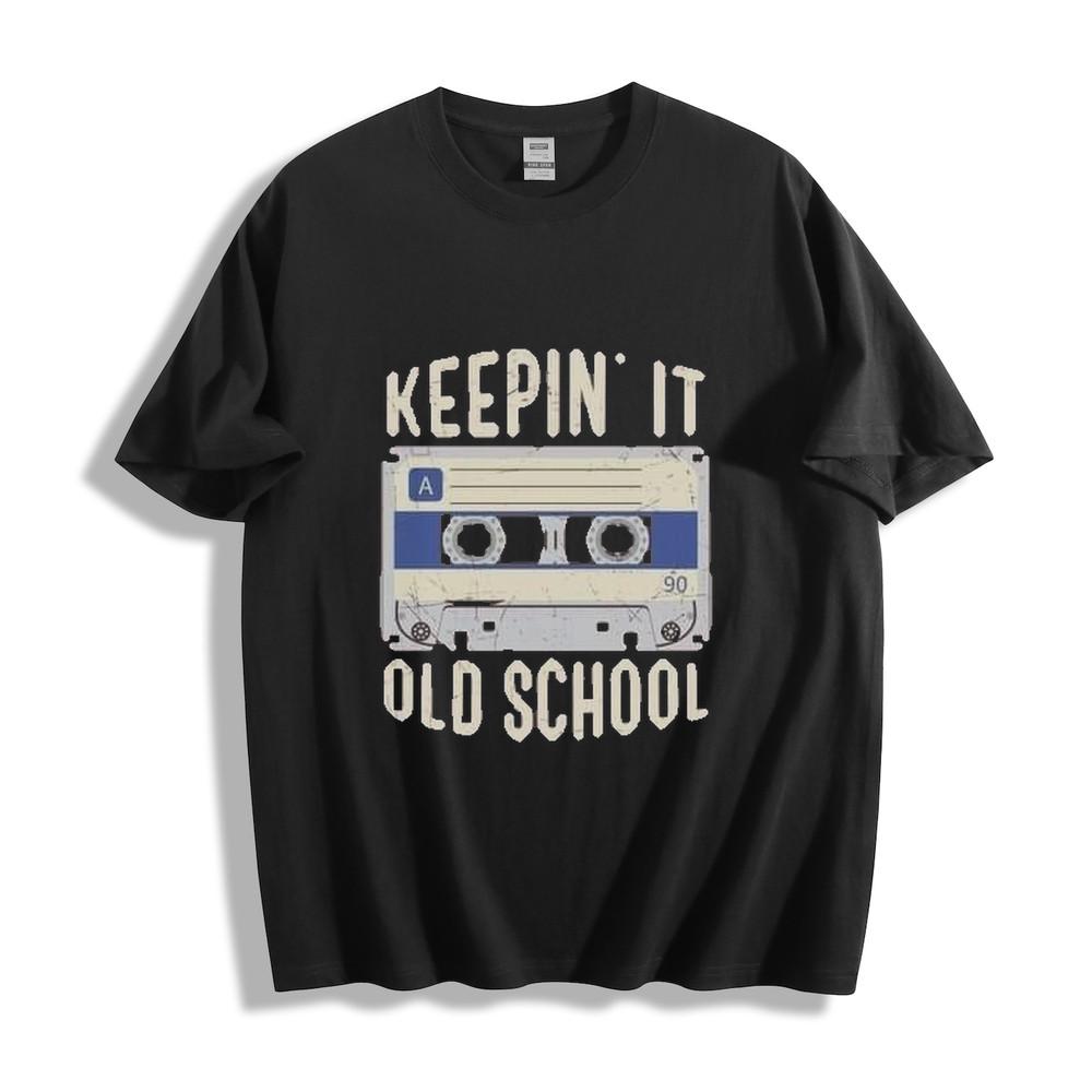 

Old School Cassette Tape Unisex T-Shirt Retro Music Graphic Tee Unisex T-Shirt XL