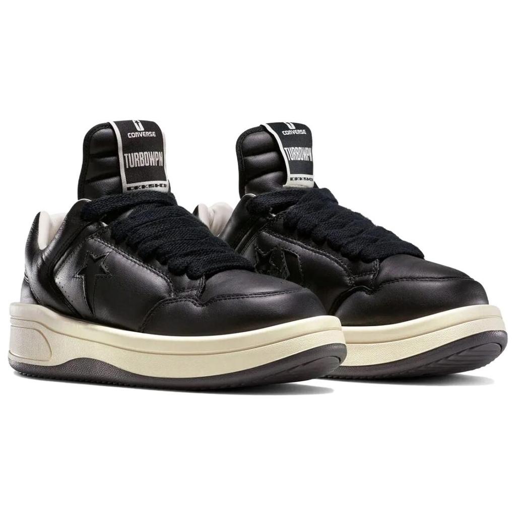Converse Rick Owens X DRKSHDW TURBOWPN Low Black Cloud Cream Unisex Sneakers A12063C