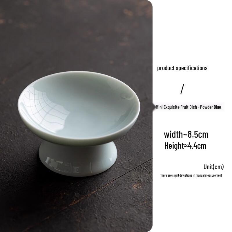 Zen Style Ceramic High-Footed Fruit and Snack Plate