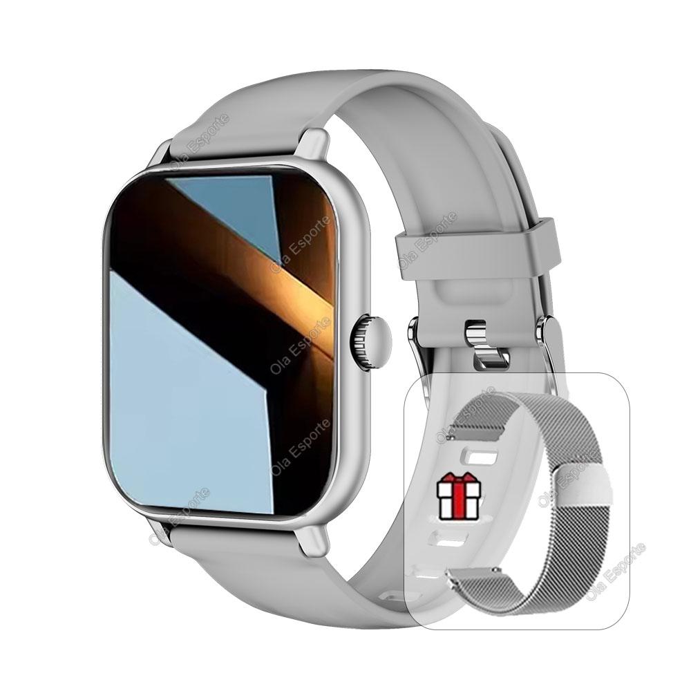 Smart Watch Android IOS Phone 2.01 Inch Color Screen Bluetooth Answer Call Fitness Watches Tracker Smartwatch Women Men New