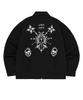 Openyard(Oy) Skull Embroidered Jacket - Black