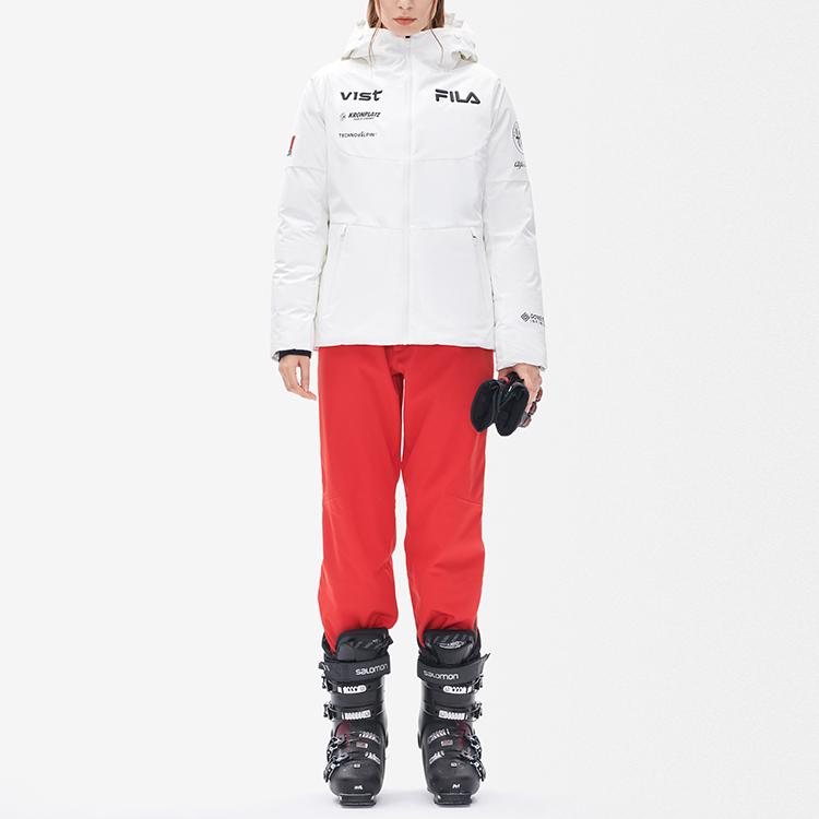 New FILA Down Jacket Women's White Jade Color A11W246909F-WT