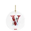 26 Letters Santa Christmas Pendant Acrylic Car Pendant Christmas Tree Decoration