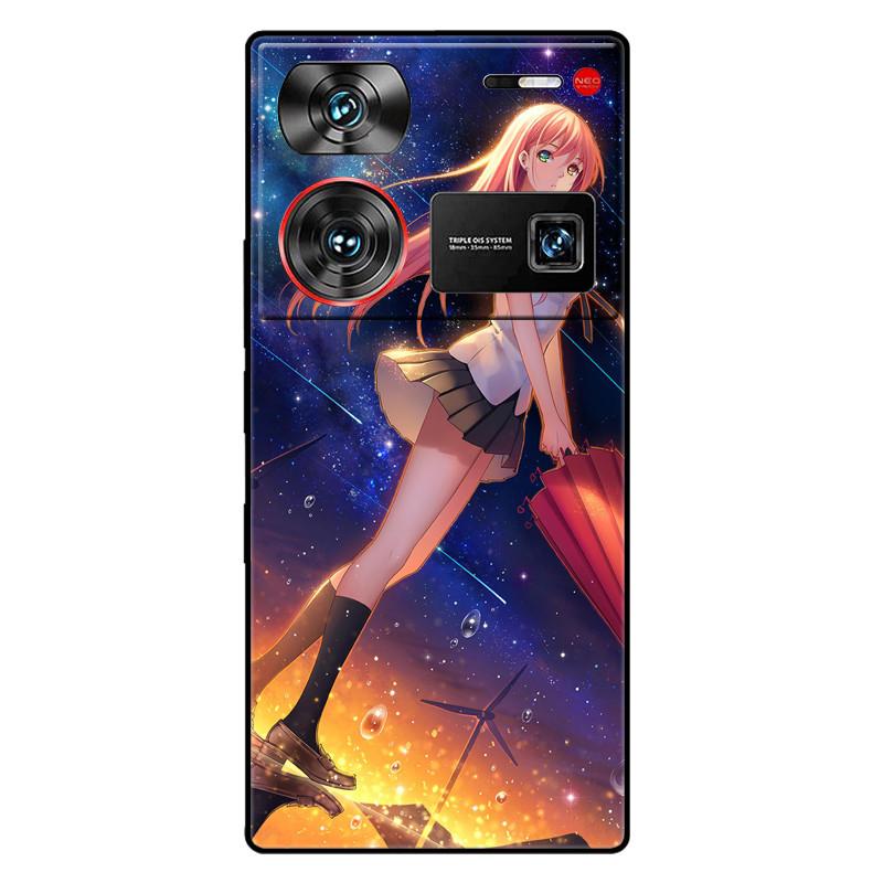 For ZTE Nubia Z60 Ultra 5G Case Silicon Fashion Space Wolf TPU Painted Coque Funda for Nubia Z60Ultra 5G NX721J Cover Protective