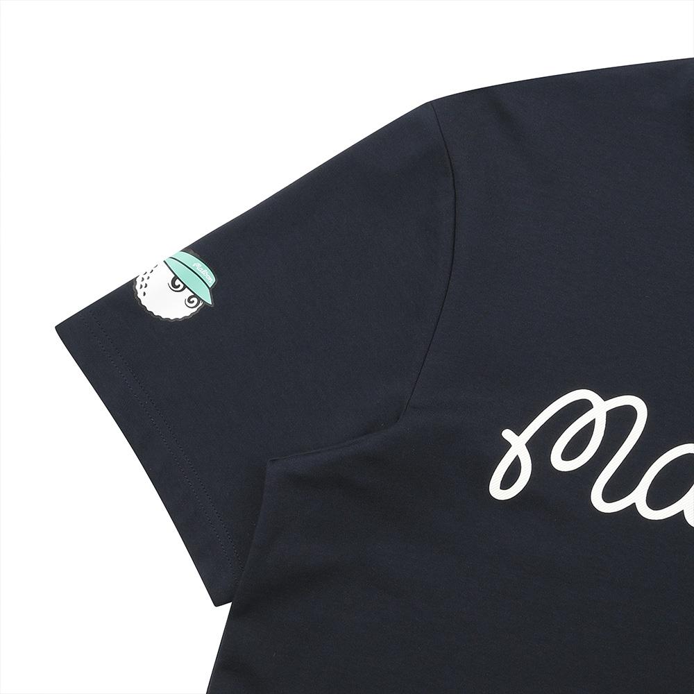 MALBON GOLF Malbon Script Uni Round T-Shirt Navy