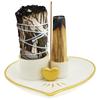 Incense and Candle Holder for Burning Sage, Palo Santo, Incense Sticks Ceramic Ash Catcher Tray for Meditation Room Ramadan Home