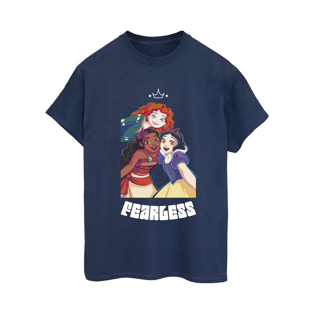 Disney Womens/Ladies Princess Fearless Cotton Boyfriend T-Shirt