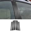 8Pcs Carbon Fiber Door Window B-pillars Cover Trim For BMW X5 F15 2014-2018