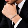 Stainless Steel Silver Color Link Bracelet & Bangle 19/21/23cm Layer Wristband Business Causal Chains For Men Women