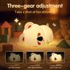 Cute LED Night Light Koala Silicone Touch Bedside Nightlight USB Rechargeable Timing For Kids Birthday Gift Bedroom Decoration