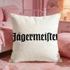 JJagermeisters Brand Logo Cushion Cover Premium Comfort Reversible Pillow Cove Two In One Design For Any Room  Car Interior