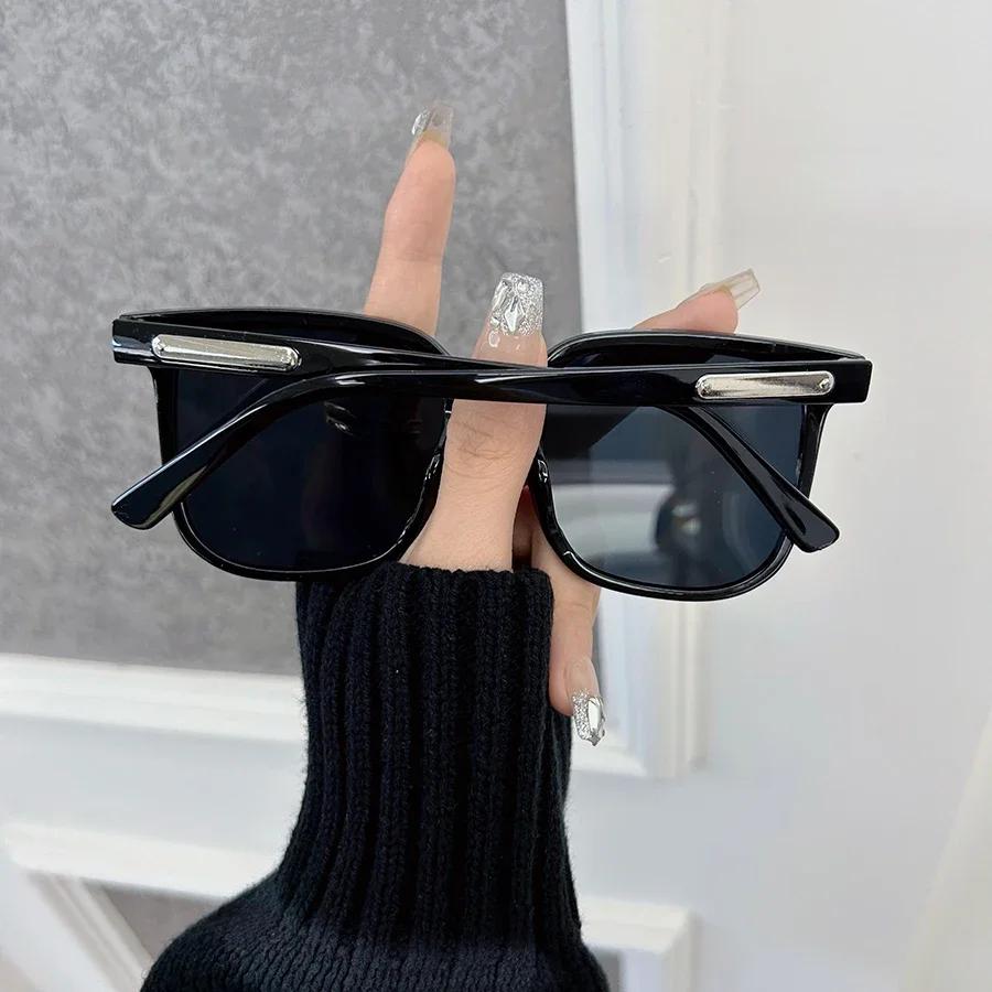 Designer Brand Square Sunglasses Women Men Casual Big Frame Sun Glasses Female Mirror Colors Luxurious Fashion