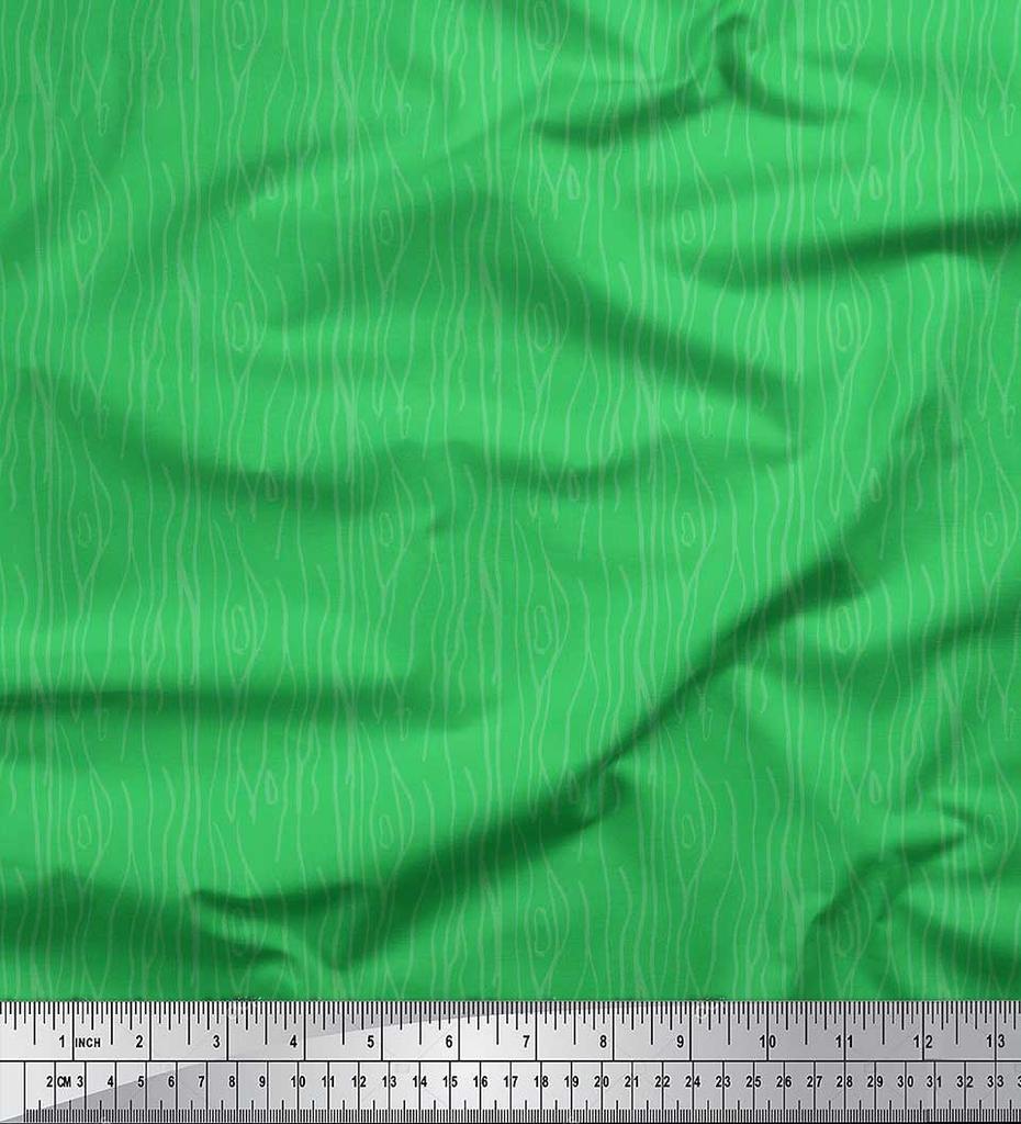 Soimoi Japan Crepe Satin Fabric Wood Grain Texture Fabric Prints By metre 42 Inch