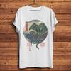 Edo Ukiyoe The Great Old Cthulhu Funny Anime T ShirtUnisex White Casual Short Sleeve TshirtVintage Ukiyo Streetwear Unisex Tee