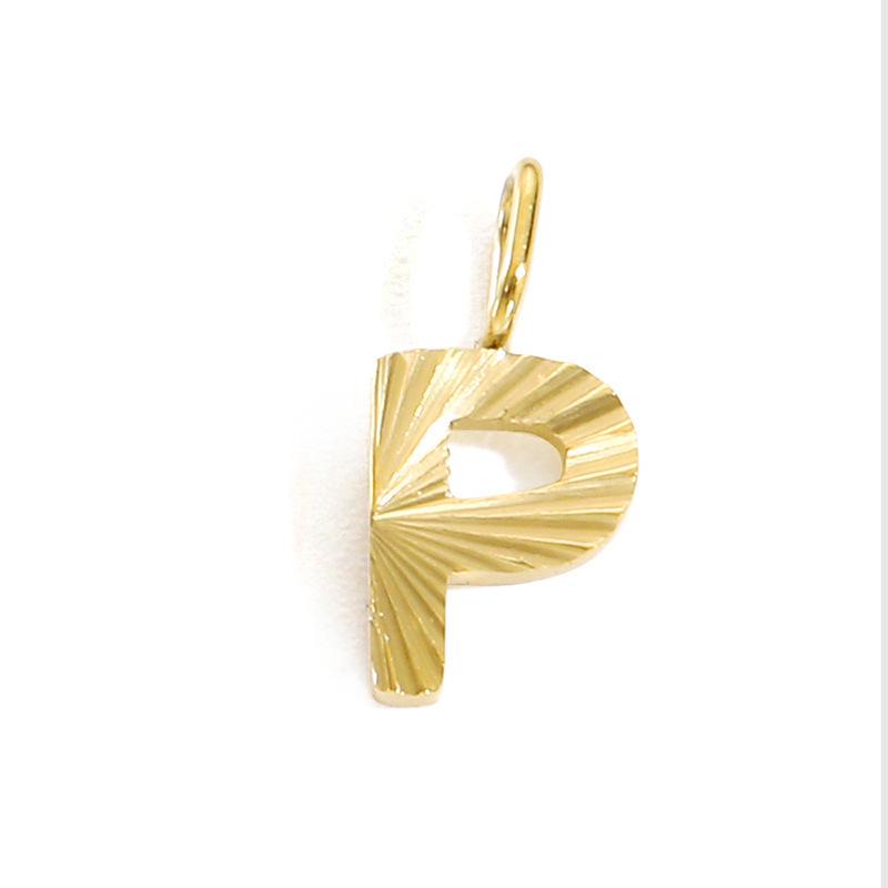 Alphabet Charms: Stainless Steel Letter Pendants - Personalized Jewelry Accessories