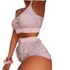 The New Two-Piece Pyjamas with Suspenders Sexy Suspender Pajamas Two-piece Set