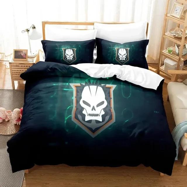 Call of Duty Black Ops Logo Bedding Set Duvet Cover Bed Set Quilt Cover Pillowcase Comforter  Queen Size Bed Linen COD