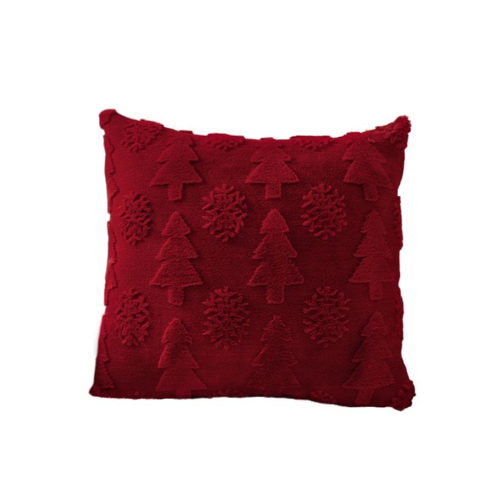 

Christmas Tree Throw Pillowcover Snowflake Cushion Cover Living Room/Office 30*50cm красный