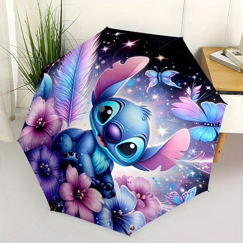 

Stitch, Fantasy Automatic Opening and Closing Umbrella, Compact Travel Umbrella, Lightweight and Portable, Suitable for Beach Commuting Busi