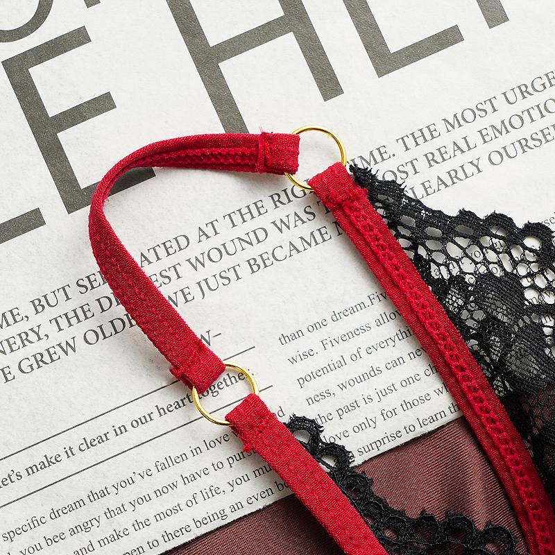 Pure French Desire Aesthetic Lace Underwear, Tight Fitting Low Waist Underwear