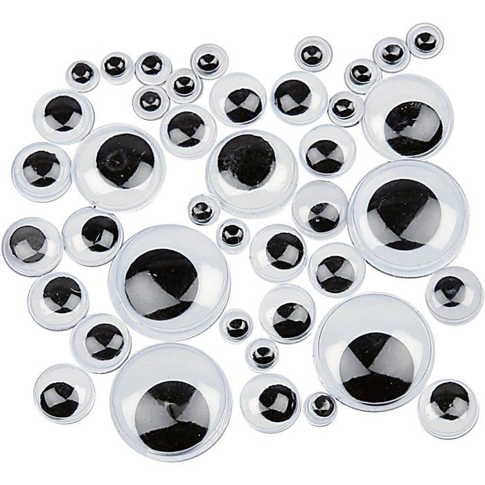 Embellissement - petit accessoire de decoration - motif a coller Creativ - 100263 - Yeux loucheurs