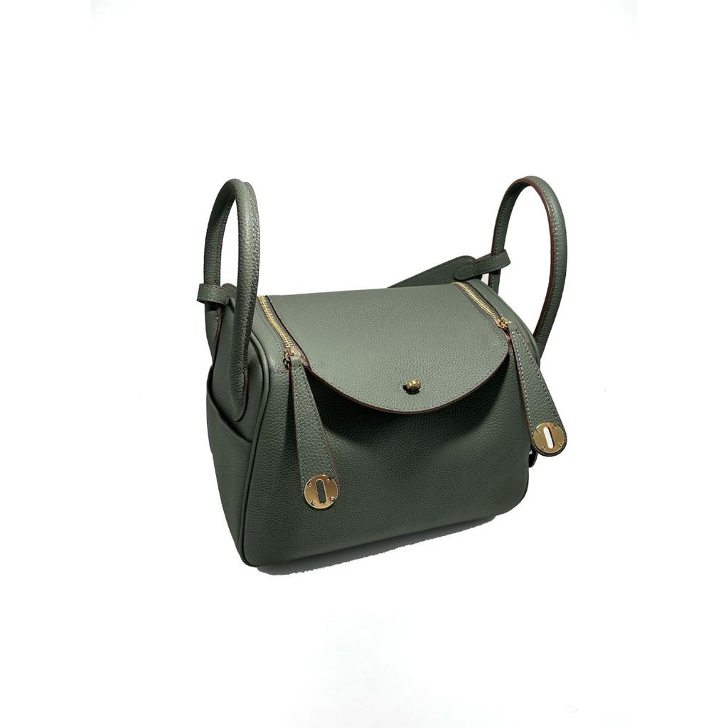 In Stock, One Piece Will Be Sent On Behalf of the First Layer of Cowhide TOGO Leather Lindy Bag, Doctor Bag, Genuine Leather Shoulder Portable