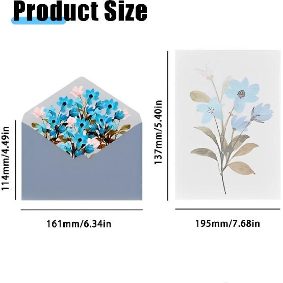 36-Piece Stationery Set - Vintage Flower Design Writing Paper and Envelopes for Letters, Invitations, and Gifts (24 Sheets of Writing Paper + 12