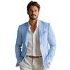 Blazer Uomo Casual Business Stampato Doppiopetto Autunno Taglia Grande