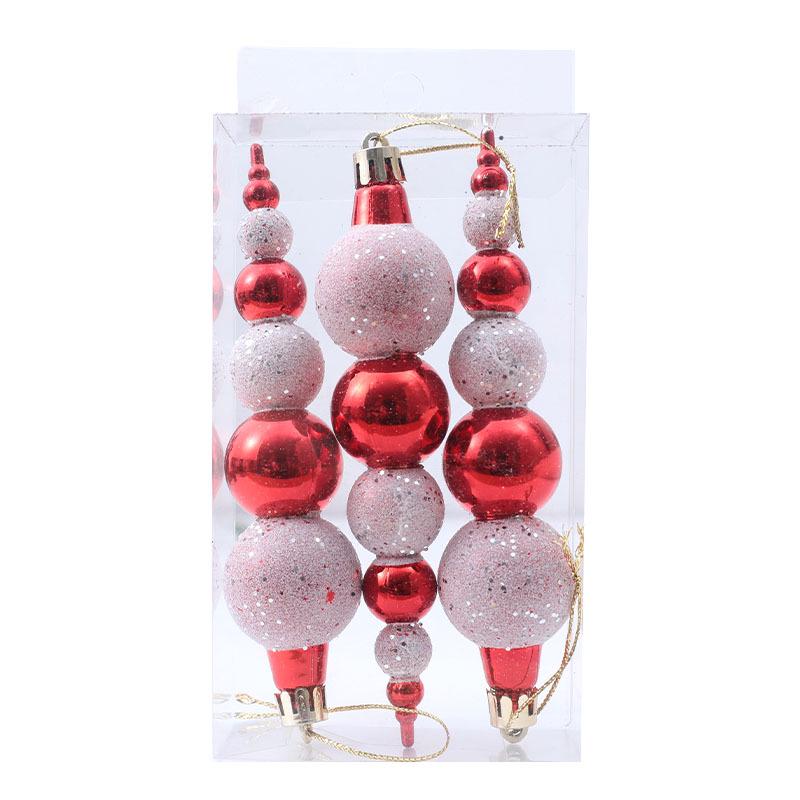 Hand-Painted Flat Candy Christmas Tree Ornament Set