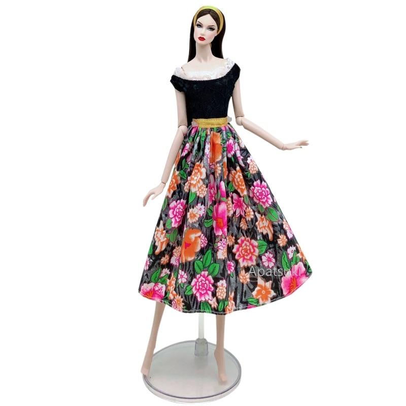 Abito floreale di campagna nera per Barbie Doll Clothes Outfit Abiti da  festa Vestiti per Barbie Dollhouse 1/6 Dolls Accessori acquista in modo  economico — spedizione gratuita, recensioni reali con foto — Joom