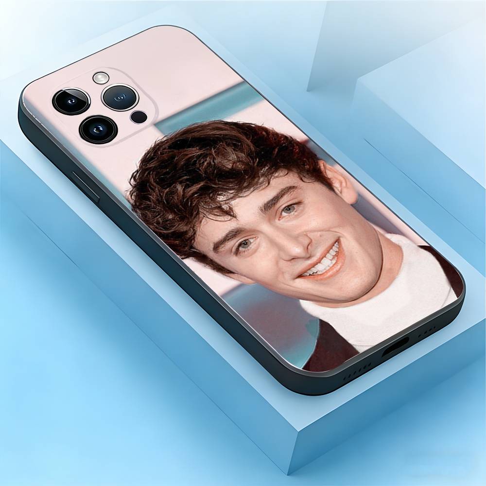Noah Schnapp Stranger Phone Case For iPhone 17,16,15,14,13,12,11,Air,XR,Pro,Max,Plus,mini,SE Silicone Black Cover