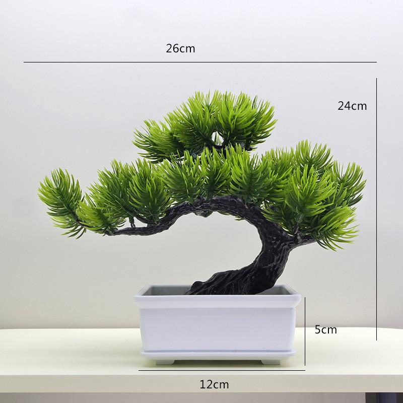 Simulated Scotch Changpai Pine Thuja Sutchuenensis Artificial Green Plant Bonsai