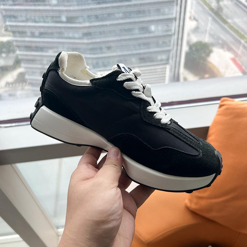 

Новая спортивная женская осенняя мода универсальная платформа женская обувь кожаная повседневная обувь для папы детские модели 40