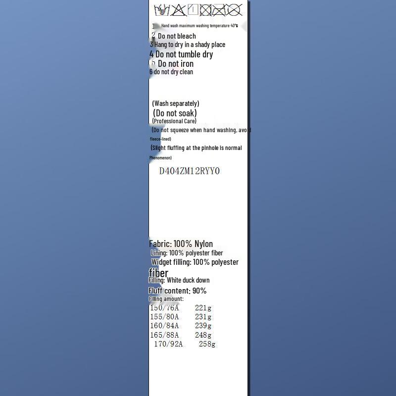 Sancai 2025 Winter Mid-Length Hooded 90% White Duck Down Jacket