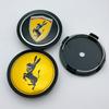 4pcs 75mm O.D / 70MM I.D Donkey Logo Emblem Car Wheel Center Caps Wheels Hub Cap Hubcaps Auto Rims Dust Cover Car Accessories