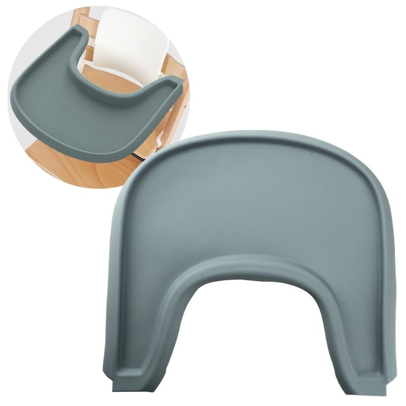 Non Slip High Chair Tray Silicone Mat Hassle Free Feeding Solution Protective Cushion Pad Solid for Stokke High Chairs