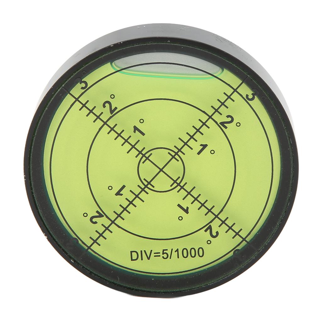 60x12mm High Precision Spirit Level Shock Resistant Durable Metal Circular Bubble Level