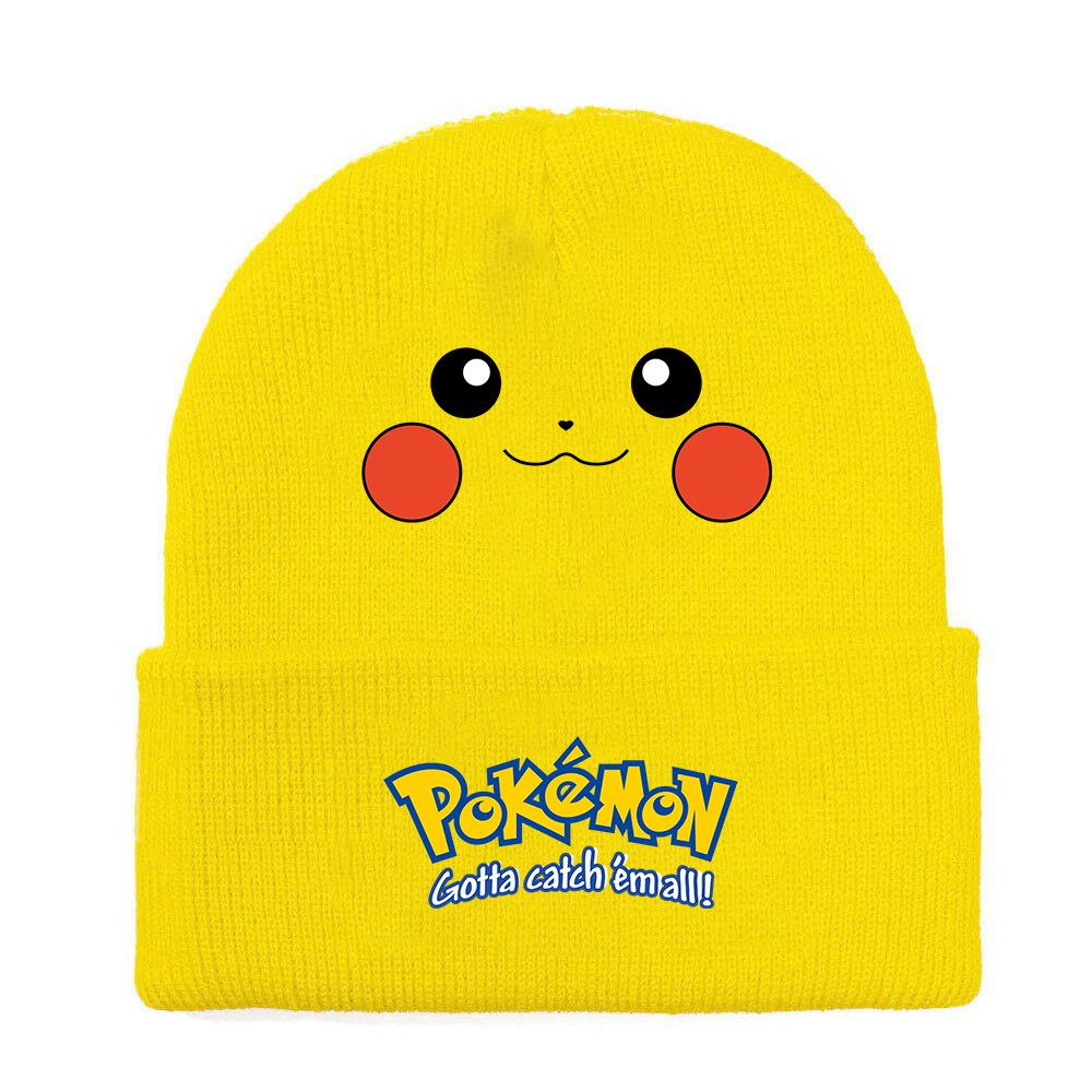 Cartoon Printed Knitted Hat And Woolen Hat For Men And Women To Keep Warm In Winter