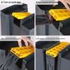 Large Outdoor Commercial Plastic Pedal Trash Can with Lid for Kitchen and Home