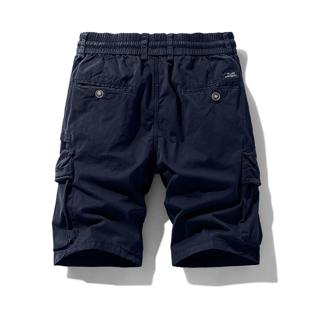 Men's Casual Wear Multiple Pockets Five-pocket Pants Mid- Pants