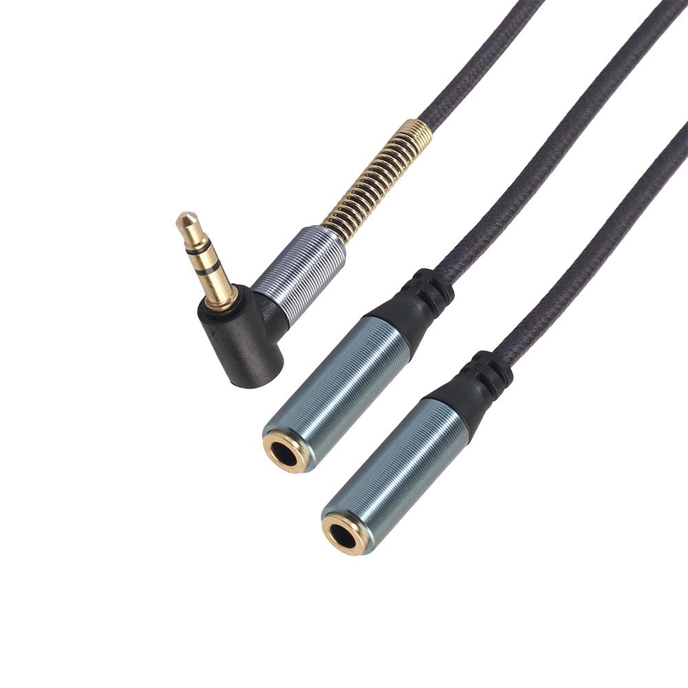 Male to Female Audio Headset Jack Splitter 3.5mm Audio Extension Cables Headphone Adapter Y Splitter Cable Audio Cable