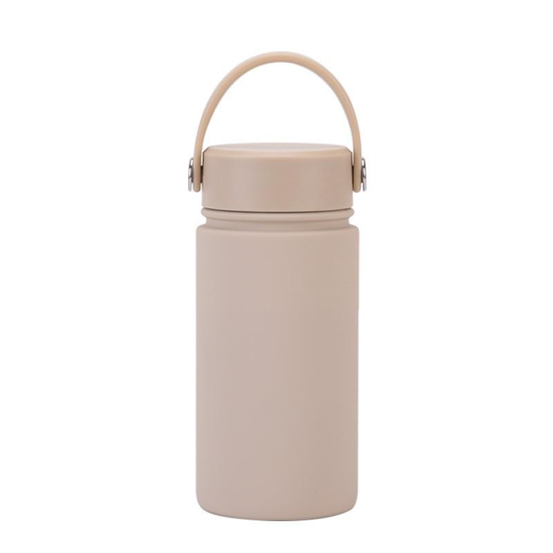 350ml Stainless Steel Vacuum Insulated Sports Water Bottle With Carry Loop 316 Inner Liner Leakproof Flip Cap