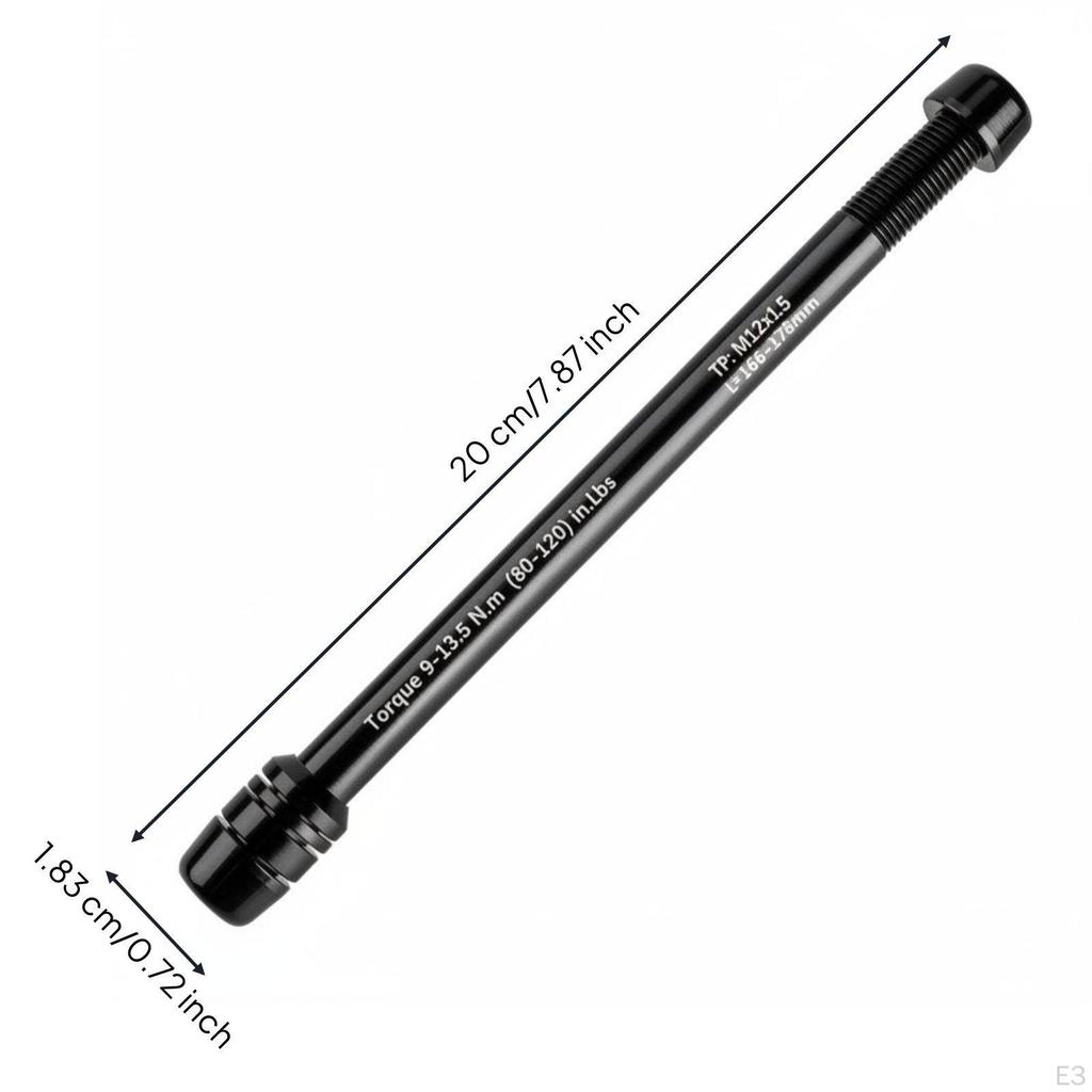 Bike Thru Axle Adapter 12mm Easy to Install for Indoor Training, Biking Workout M12x1.5