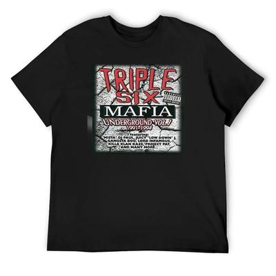 Triple Six Mafia T-Shirt Graphic T Shirts Short Sleeve Tee Cheap Stuff Kawaii Clothes Vintage T Shirt Men