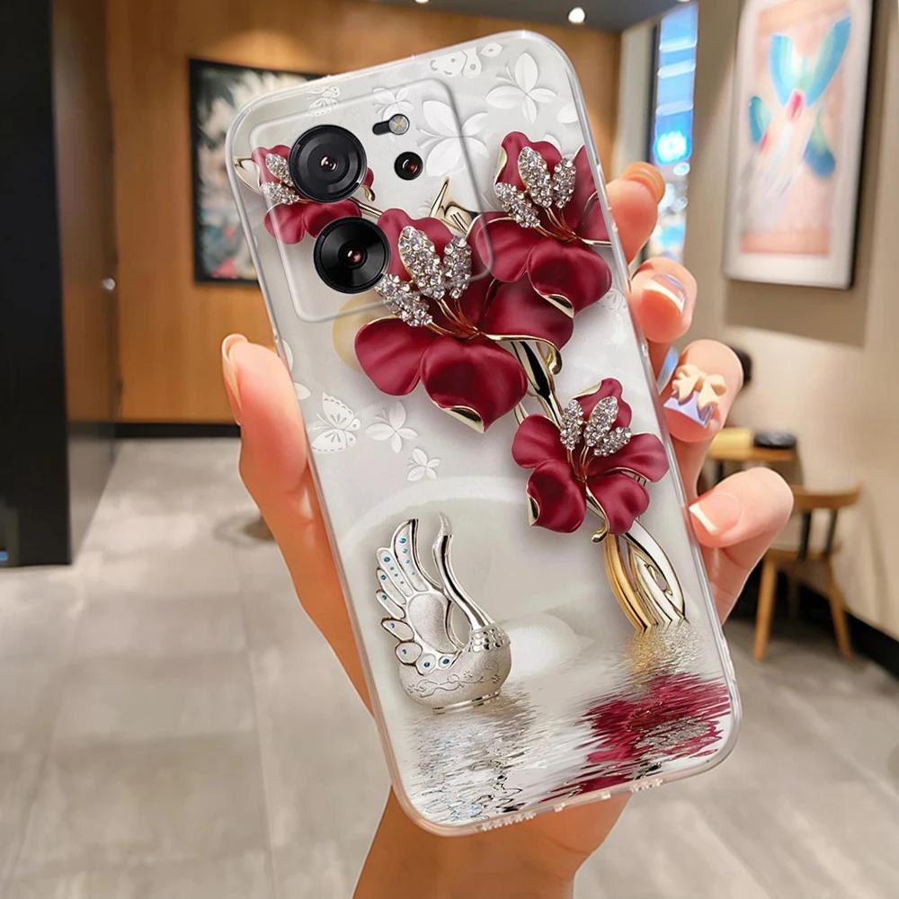 For Xiaomi 13T Case Mi13T Back Cover Soft Silicon Funda For Xiaomi 13T Pro Soft Fashion Cute Cartoon Cases For Xiaomi Mi 13T Pro