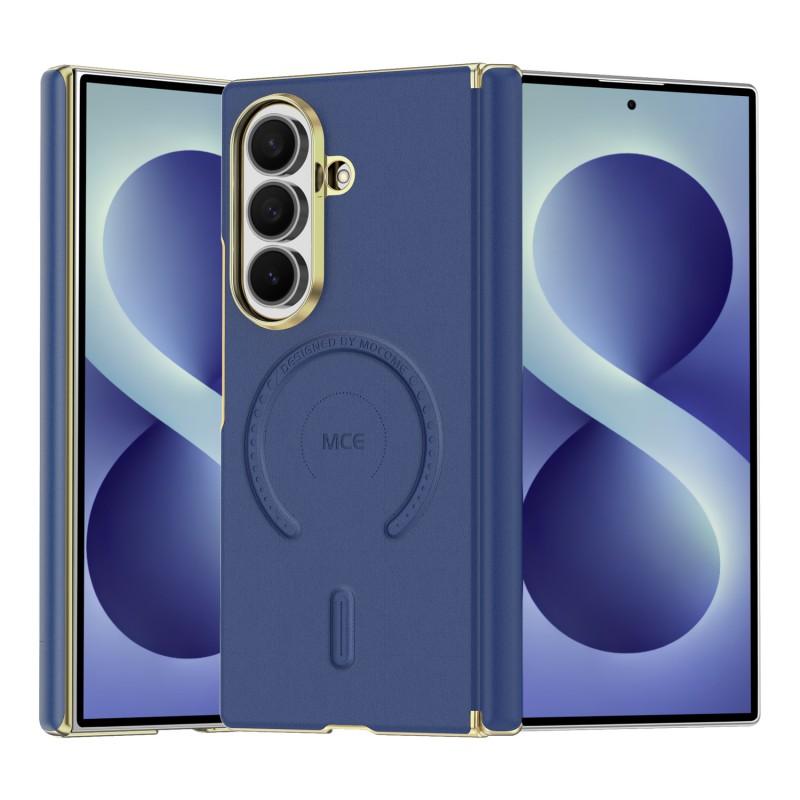 Leather Magnetic Case Galaxy Z Fold 8 Ultra 7 6 5 Electroplated Shockproof Protective Cover