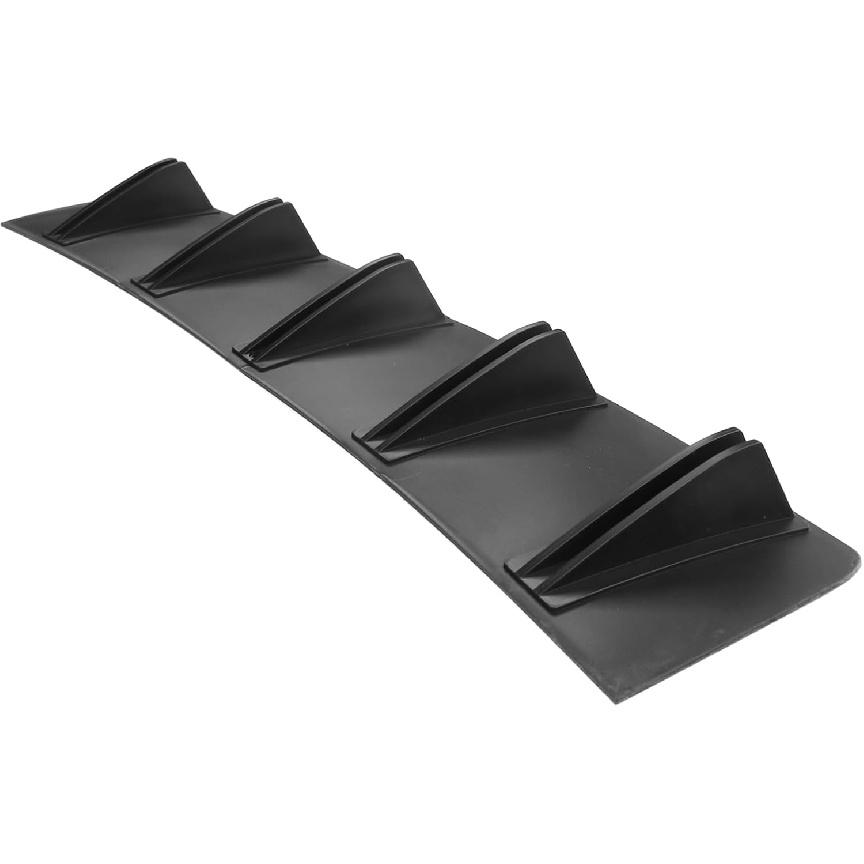 Shkalacar Universal ABS Carbon Fiber Rear Bumper Lip Diffuser Car Rear Bumper Chassis 5 Fin Carbon Fiber Spoiler Shark Fin Car Modified Styling чёрный